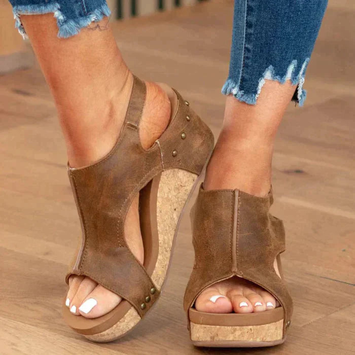 Carol™ | Sandales Élégantes À Semelles Compensées
