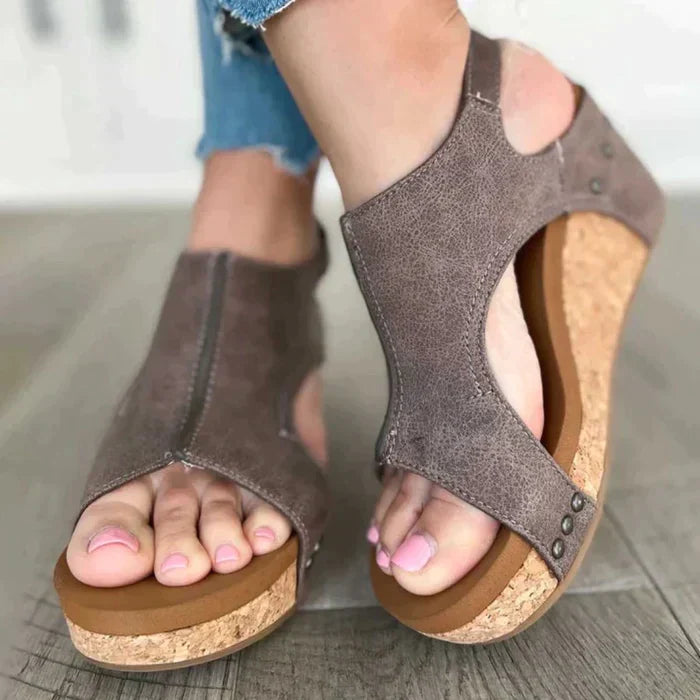 Carol™ | Sandales Élégantes À Semelles Compensées