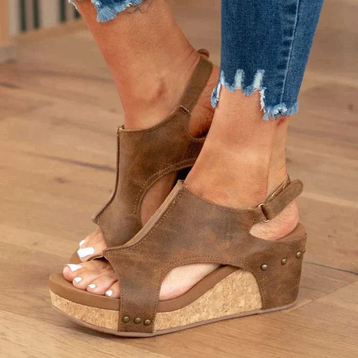 Carol™ | Sandales Élégantes À Semelles Compensées