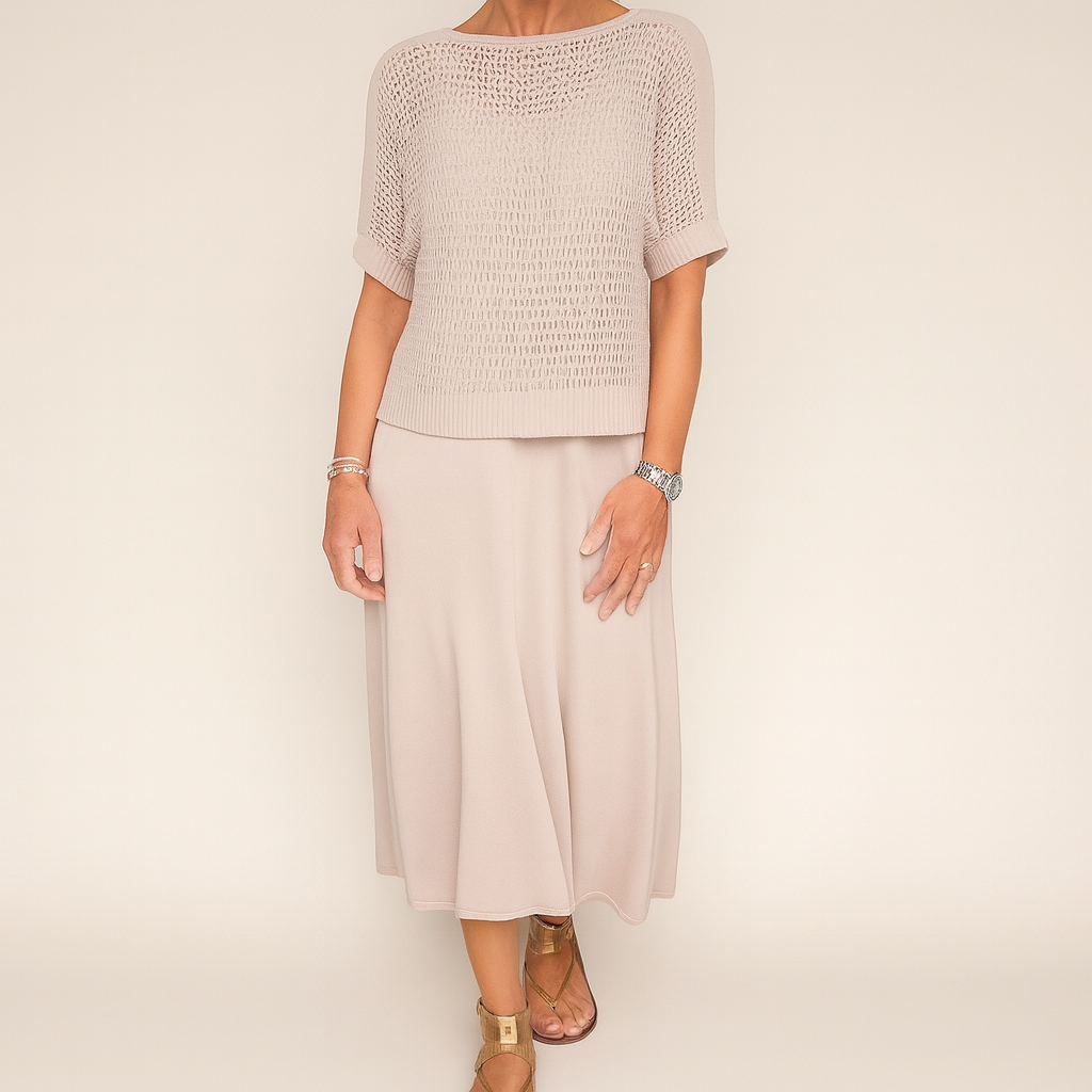 Laurie™ | Stilvolles Midikleid & Blusen-Set