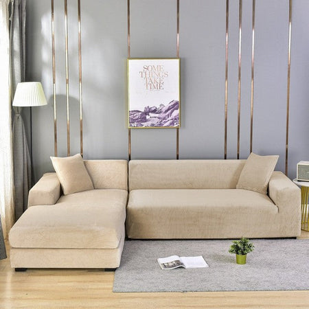 LuxurySofa™ – Samtelastischer Sofabezug