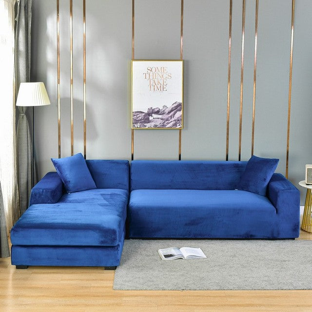 LuxurySofa™ – Samtelastischer Sofabezug