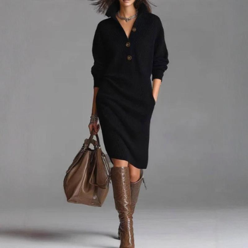 SCARLETT | ROBE TRICOTÉE ÉLÉGANCE HIVERNALE