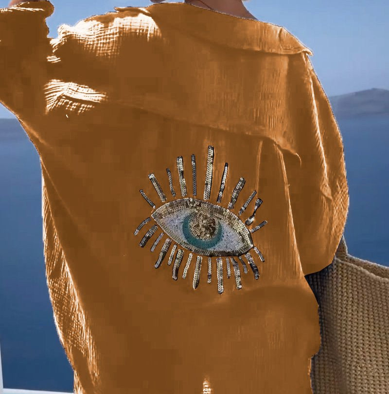 Anna - Chemise Horus Décontractée En Coton