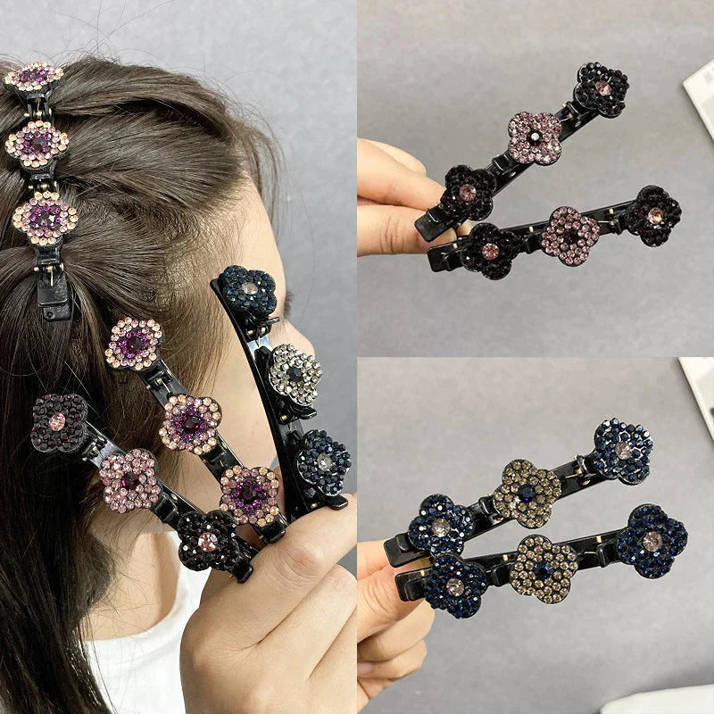 BarClips™ – Haarspange mit Kristallblume (4+4 KOSTENLOS)