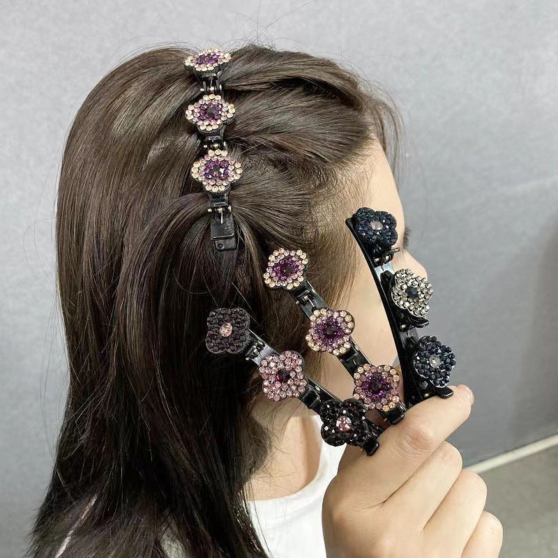 BarClips™ – Haarspange mit Kristallblume (4+4 KOSTENLOS)